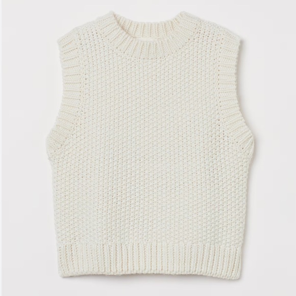 H&M Chunky Knit Sweater Vest - Picture 1 of 5